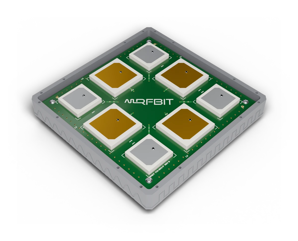 FIX 8D2 with the radome removed: 4 L1 + 4 L2 elements